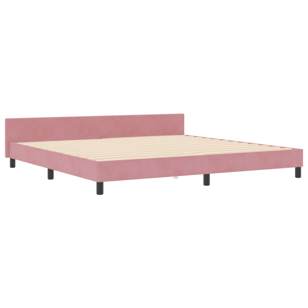 Cama  Rosa 200x200 cm Veludo M 2