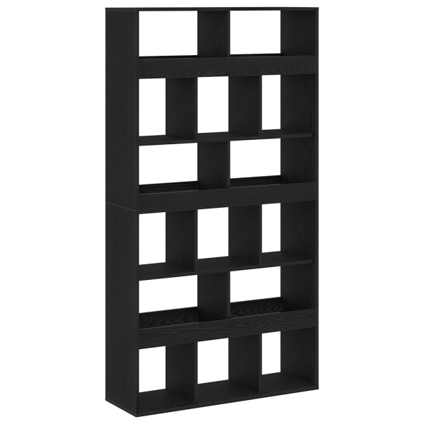 Divisor de habitación 2 pcs Roble negro 100x33x187.5 cm Madera elaborada M 5