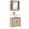 Juego de Muebles de Baño de 2 Piezas de Roble Sonoma 3