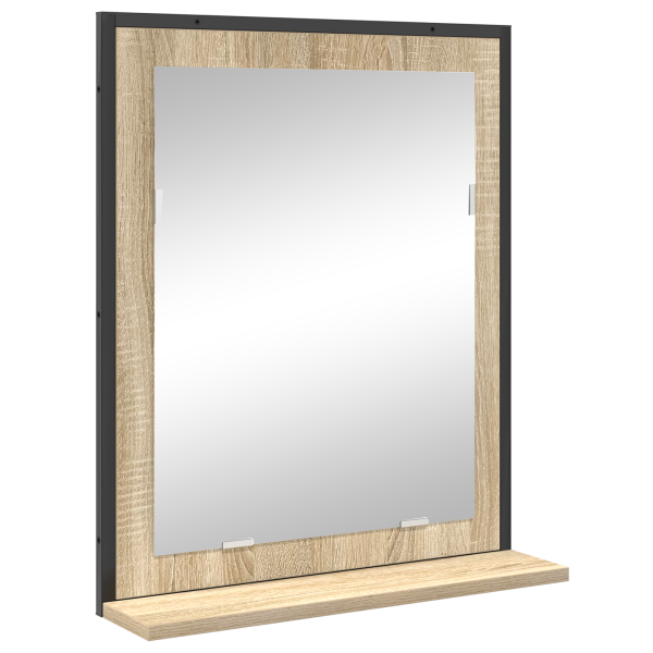 Set de Muebles de Baño de 3 Piezas  Roble Sonoma Madera Elaborada M 5