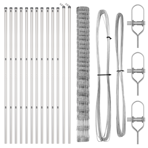 Cerca de Campo  1.6x25 m Acero Galvanizado M 4