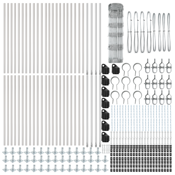 Cerca de Campo 0.8x100 m de Aço Galvanizado M 4