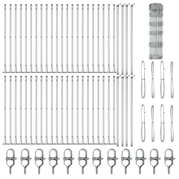 Cerca de Campo  0.8x100 m de Acero Galvanizado M 5