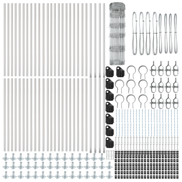 Cerca de Campo  0.8x100 m Acero Galvanizado M 4