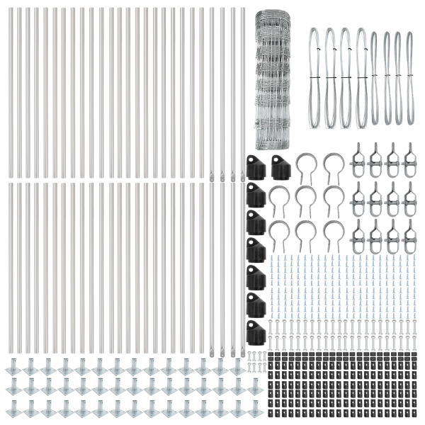 Cerca de Campo 0.8 x 100 m Aço Galvanizado M 4