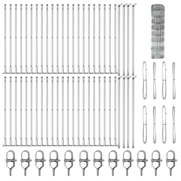 Cerca de Campo 0.8 x 100 m Aço Galvanizado M 5