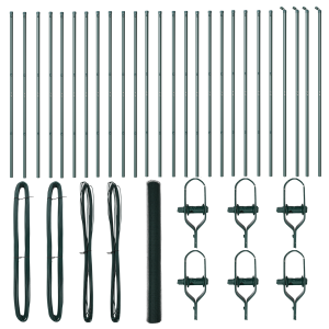 Cerca Hexagonal  Verde 1.5x50 m Acero H