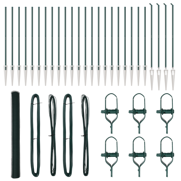 Cerca Hexagonal  Verde 1.5x50 m Acero M 2