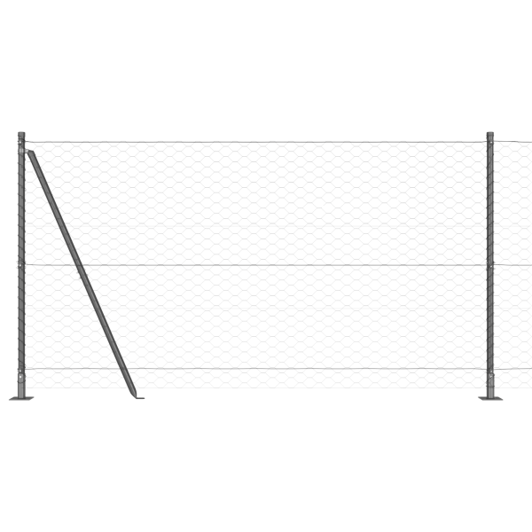 Cerca Hexagonal  Cinza 1.2x10 m Aço M 2