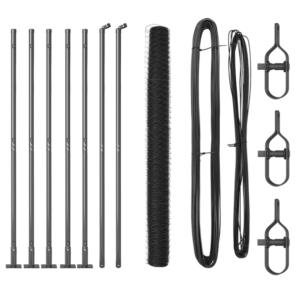 Cerca Hexagonal  Gris 1.4x10 m Acero M 2