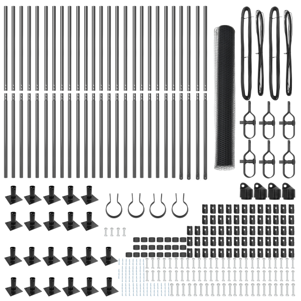 Cerca Hexagonal  Gris 1.2x50 m Acero M 4
