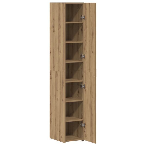 Alto Gabinete de roble 30x42.5x185 cm Madera de buena calidad M 5