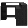 Mesa Carvalho Preto 130x130x91 cm Madeira Engenheirada 5