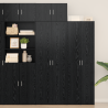 Armario de Almacenamiento  Roble Negro 70x42.5x225 cm Madera de Calidad 1