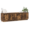 Cabinet para TV con LED de roble ahumado 180x38x49 cm de madera contrachapada 3