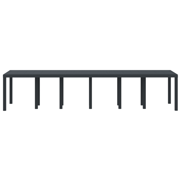 Mesa de Jardim Antracite 350x100x73 cm Poly Rattan M 4