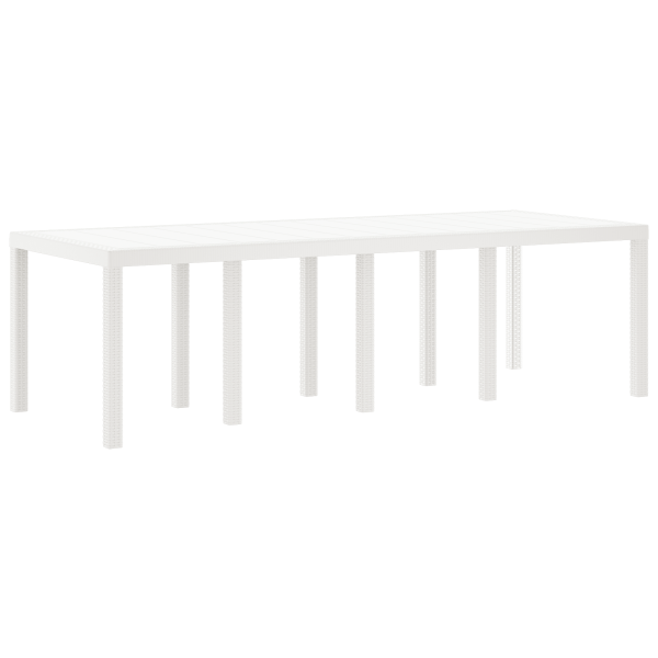 Conjunto de Jantar de Jardim 11 pcs Branco 250 x 100 x 73 cm M 4