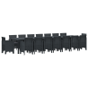 Conjunto de Jantar de Jardim 17 pcs Antracite Para 16 Pessoas 2