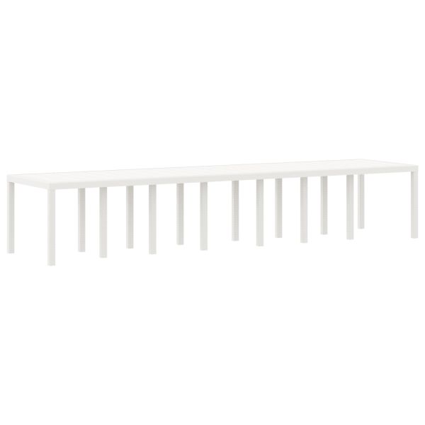 Conjunto de Jantar de Jardim 15 pcs Branco Grande M 4