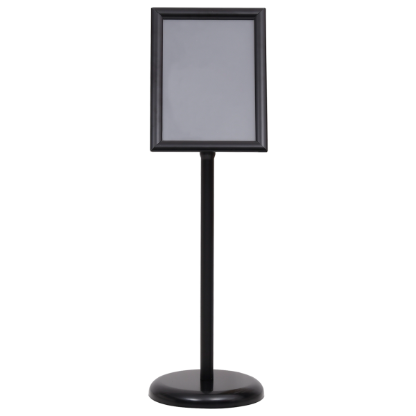 Soportes para carteles pedestal A4 2 pcs Negro Aleación de Aluminio M 2