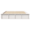 Cama blanca con almacenamiento abatible. 160 x 200 cm. de pino macizo. 5