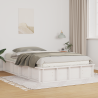 Cama Branca com Armazenamento Elevatório - 140 x 200 cm 1