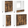 Conjunto de Gabinetes de Cocina de 8 Piezas de en Roble Ahumado 4