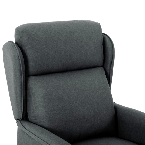 Sillón de Masaje Gris Oscuro de Tela M 5