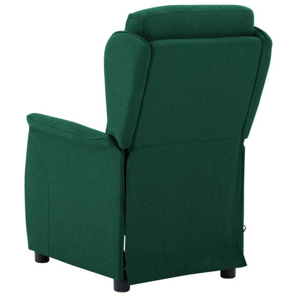 Silla de Masaje Verde Oscuro de Tela M 3