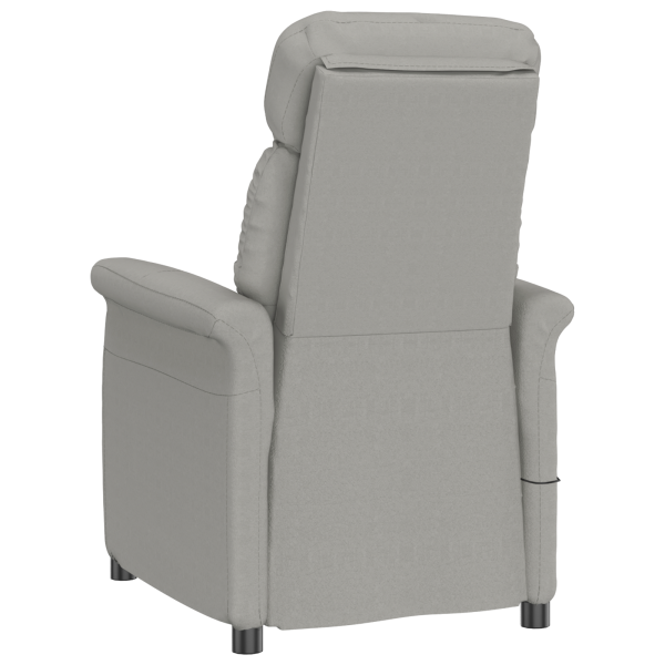 Sillón de masaje tela microfibra gris claro M 5