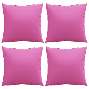 Almofadas de Dispersão 4 pcs Rosa 40x40 cm Tecido H