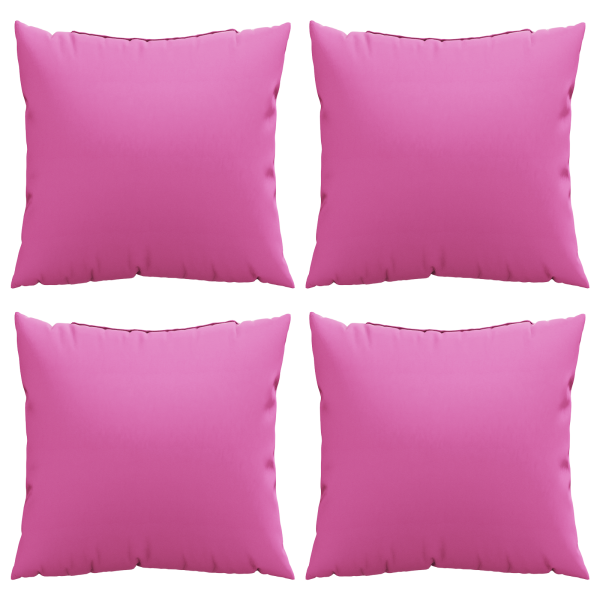 Almohadas 4 pcs Rosa 40x40 cm Tela M 2