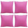 Almofadas de Dispersão 4 pcs Rosa 40x40 cm Tecido 2