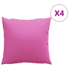 Funda de Almohada 4 pcs Rosa 60x60 cm Tela 3