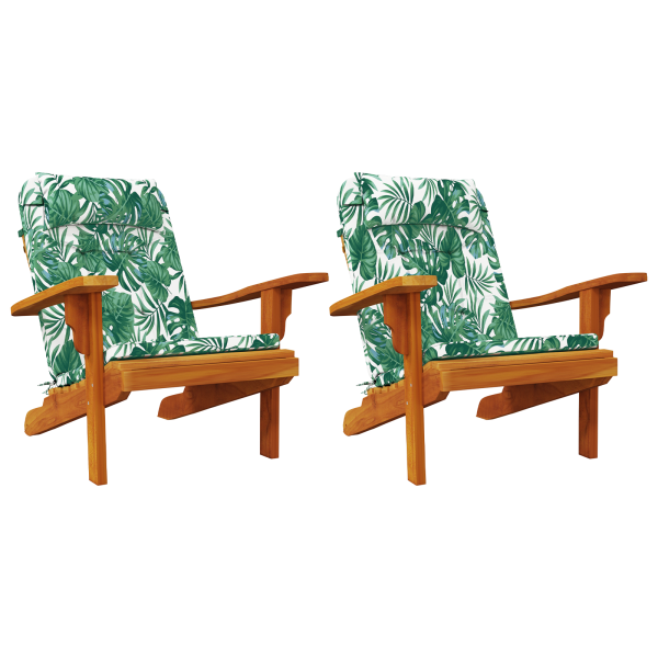 Almofada Tropical com Padrão de Folhas Padrão de Folhas Poliéster M 2