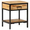 Mesa de Noche 40x35x50 cm Madera Maciza de Mango 1
