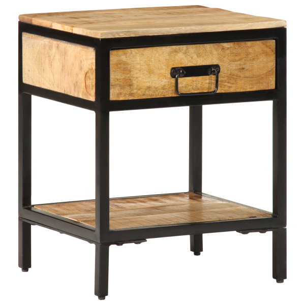 Mesa de Noche 40x35x50 cm Madera Maciza de Mango M 3