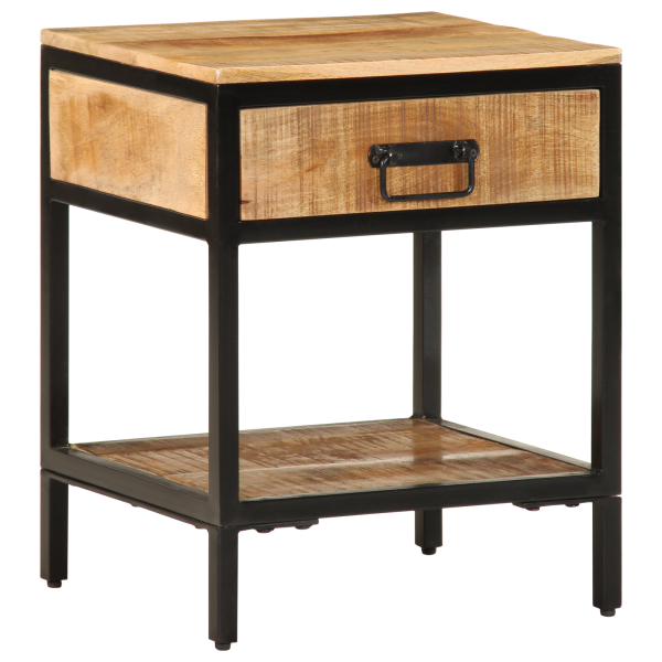Mesa de Noche 40x35x50 cm Madera Maciza de Mango M 4