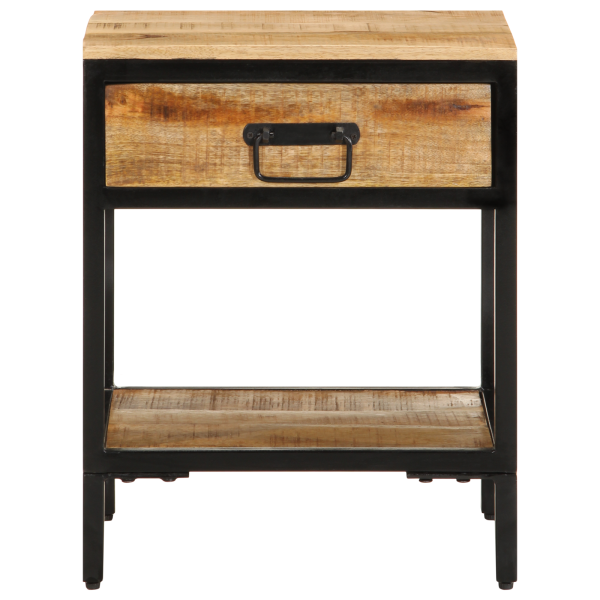 Mesa de Noche 40x35x50 cm Madera Maciza de Mango M 5