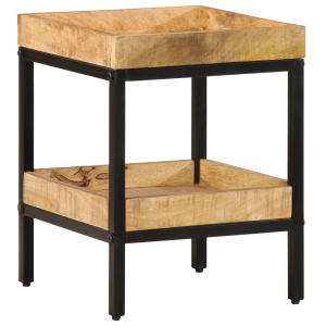 Mesa de Apoio 35x35x45 cm Madeira Sólida de Mangueira H