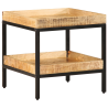 Mesa Lateral 45x45x45 cm Madera Maciza de Mango 2