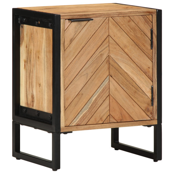 Cabinet de Noche 40x30x50 cm de Madera Maciza de Acacia M 3