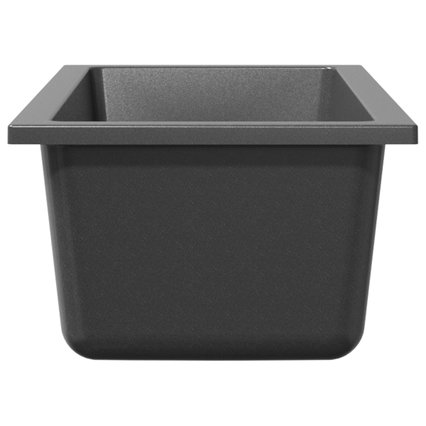 Fregadero de cocina con desbordamiento en granito gris M 4