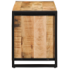Banco para Zapatos 100x40x50 cm Madera Maciza Rugosa de Mango 5
