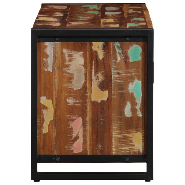 Banco de Sapatos Multicolorido 100x40x50 cm Madeira Recuperada M 5