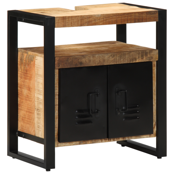 Gabinete de Lavabo 55x35x60 cm de Madera Maciza D