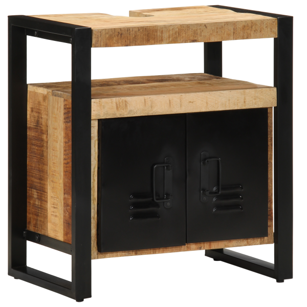 Gabinete de Lavabo 55x35x60 cm de Madera Maciza M 2