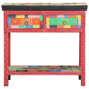 Mesa de Consola  com Gavetas Multicolorida em Madeira Engenharia 2