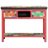Mesa Console  Multicolorida 100x30x75 cm Madeira Sólida de Manga 2