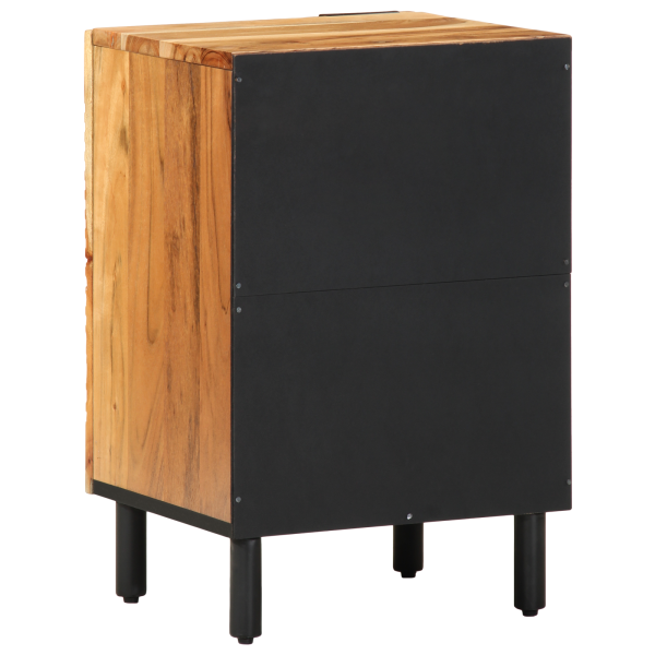 Mueble de baño de madera maciza de acacia 38x33.5x58 cm M 3
